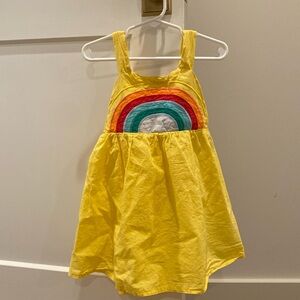 Yellow rainbow dress